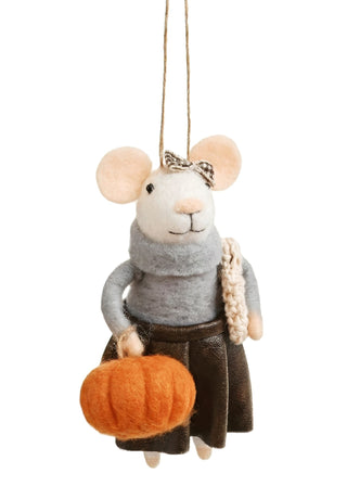 Souris décorative à suspendre – Récolte d’automne