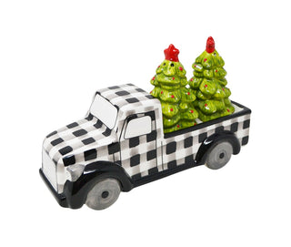 Ensemble sel et poivre de Noël – Camion à carreaux