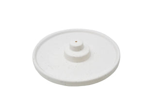 Support encens rond blanc