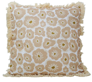 Coussin fleurs poppy