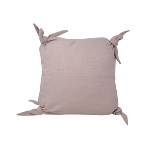 Coussin noeuds rose