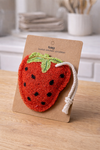 Éponge loofah fraise naturelle