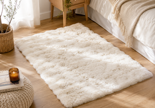 Tapis faux lapin