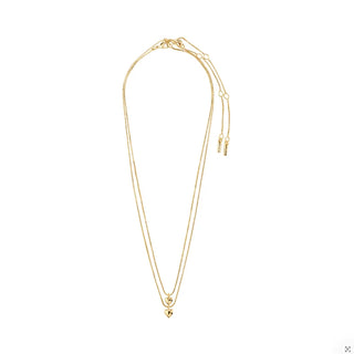 PENINA - Ensemble cadeau collier et boucles d’oreilles plaqués or