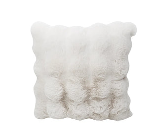 Coussin faux lapin