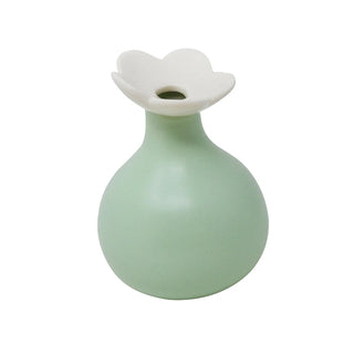 Vase fleur vert