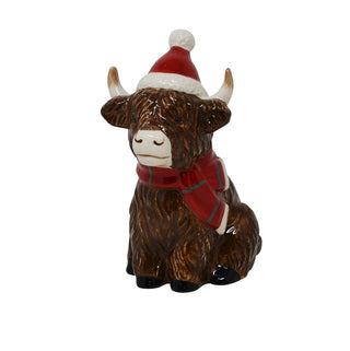Vache Highland décorative de Noël – Foulard