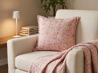Coussin floral – Rose