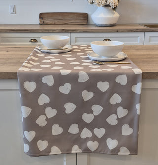 Nappe avec un imprimé de coeur Aimée