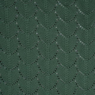 Jeté en tricot vert foncé Amarok