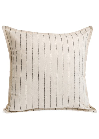 Coussin à rayures en coton imprimé