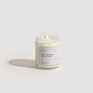 Bougie Mûre + rhubarbe