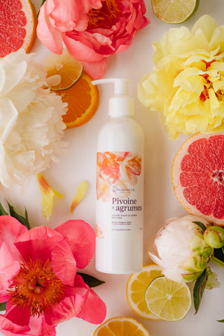 Lotion pour le corps anti-âge – Pivoine & agrumes