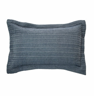 Cache oreiller bleu jeans Éloi