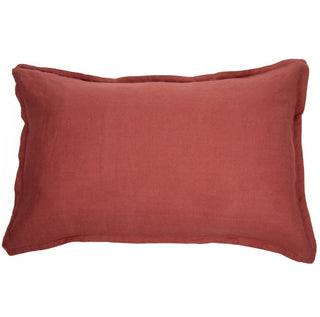 Cache oreiller en lin terracotta Linen