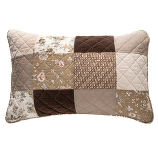 Cache oreiller patchwork vintage Gratitude