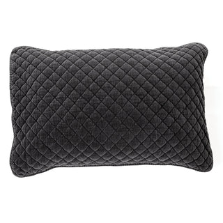 Cache oreiller en velours gris Dove