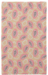 Serviette à café en microfibre recyclée imprimée avec fruit/flo
