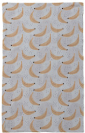 Serviette à café en microfibre recyclée imprimée avec fruit/flo