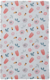 Serviette à café en microfibre recyclée imprimée avec fruit/flo