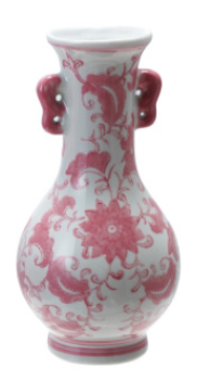 Vase en grès décoratif – motif floral