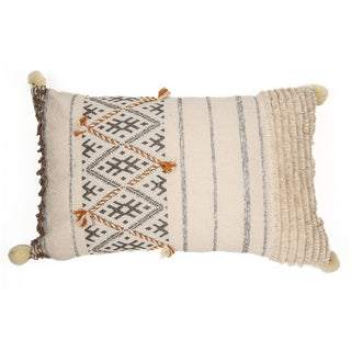 Coussin rectangulaire crème Enola