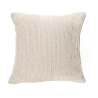 Coussin décoratif en chenille crème Hippy