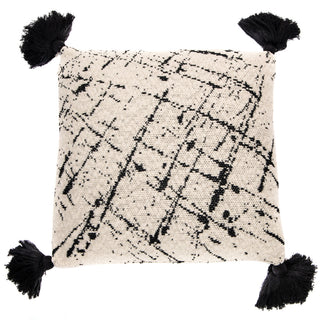 Coussin naturel et noir Chaplin