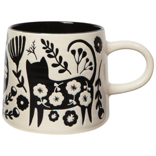 Tasse Chats fleuris