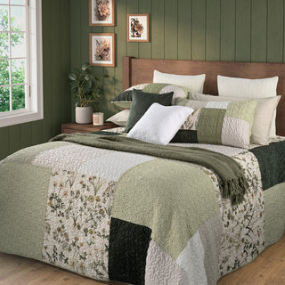 Courtepointe patchwork Fenouil