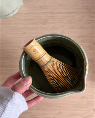 Fouet à matcha en bamboo