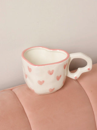 Tasse avec poignée en cœur