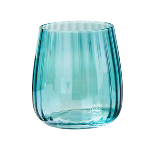 Verre à vin – effet irisé turquoise