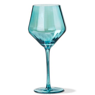 Coupe à vin – effet irisé turquoise