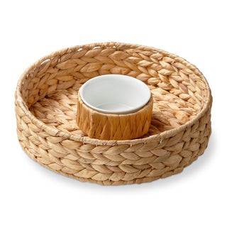 Plateau de service avec bol – fibres naturelles