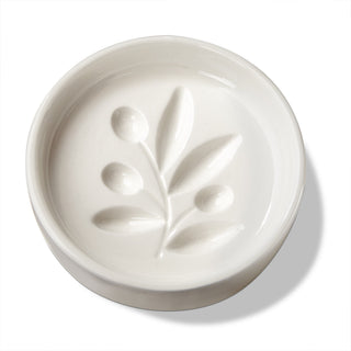 Coupelle à huile et vinaigre – Motif olive