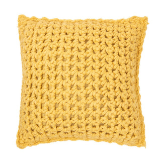 Oreiller européen en gros tricot jaune Gummy