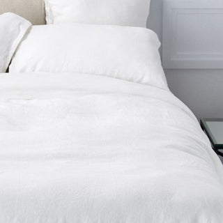 Housse de couette en lin blanc Linen