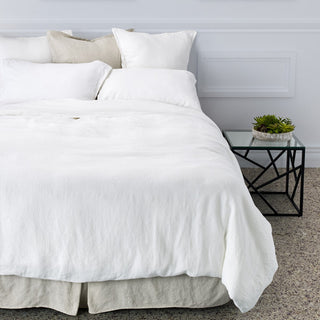 Housse de couette en lin blanc Linen