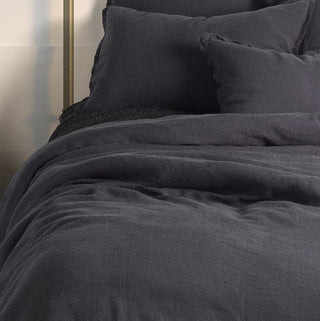 Housse de couette en lin noir Linen