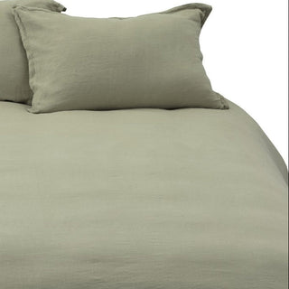 Housse de couette vert sauge Lin