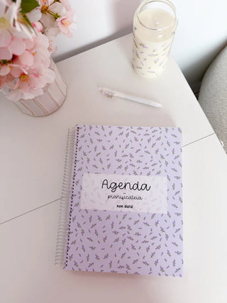 Agenda planificateur non daté – Lavande