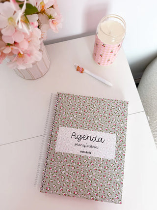 Agenda planificateur non daté – Fleuri sauge