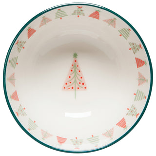 Ensemble de 4 bols de Noël – Sapins colorés