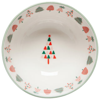 Ensemble de 4 bols de Noël – Sapins colorés