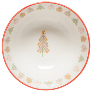 Ensemble de 4 bols de Noël – Sapins colorés