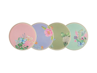 ENSEMBLE DE 4 ASSIETTES BOTANICA