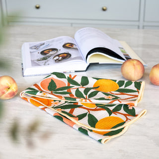 Linge à vaisselle - pêche sucrée