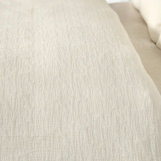 Housse de couette unie crème Lionel