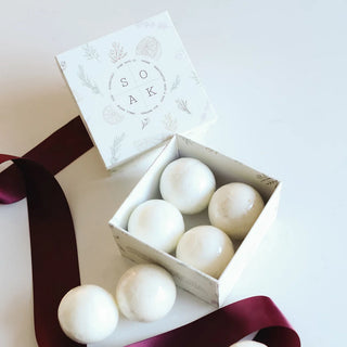 Coffret-cadeau de 4 mini bombes de bain